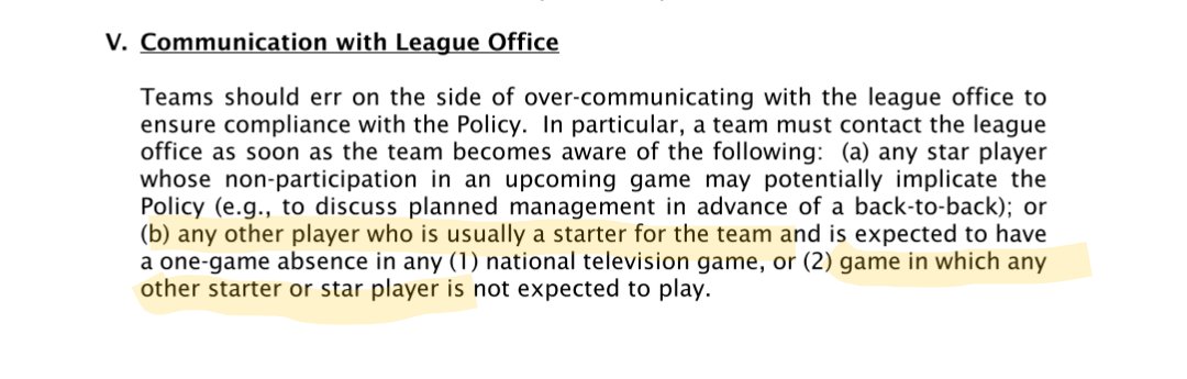 robmorren24's tweet photo. @andyblarsen Andy, what about the last section? It appears to include all starters if more than 1 star or starter is out ... https://t.co/dPqv2G18Lz