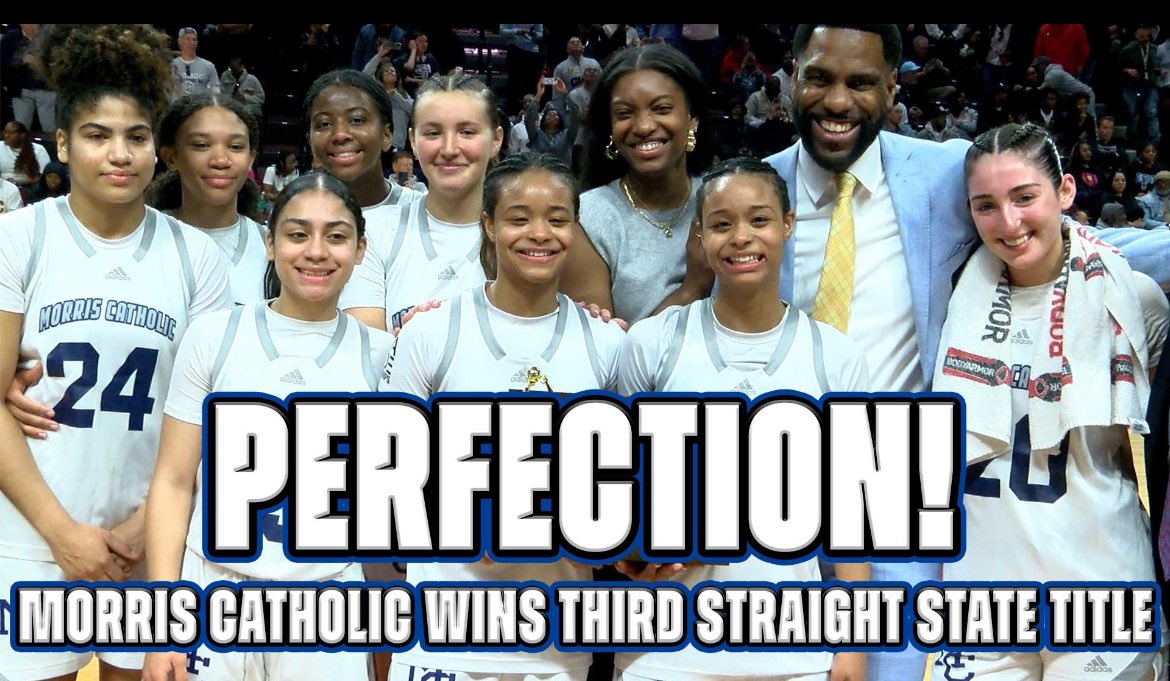 Morris Catholic Girls Basketball (@mcgirlshoops) on Twitter photo Back to Back to Back State Chips. 109-6 over the last 4 years!
Ranked #1 in NJ from start to finish! Will finish ranked #1 in the country.
Unprecedented.
Unparalleled.
28-0. The caption below says it all: Perfection!
<a href="/morganfulston5/">Morgan Fulston</a>
<a href="/AshleyLaBeach/">Ashley LaBeach</a>
<a href="/MrRMadar/">Rahim Huland El</a> Back to Back to Back State Chips. 109-6 over the last 4 years!
Ranked #1 in NJ from start to finish! Will finish ranked #1 in the country.
Unprecedented.
Unparalleled.
28-0. The caption below says it all: Perfection!
<a href="/morganfulston5/">Morgan Fulston</a>
<a href="/AshleyLaBeach/">Ashley LaBeach</a>
<a href="/MrRMadar/">Rahim Huland El</a>