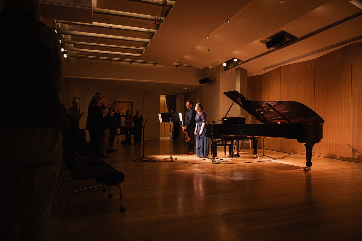 ParkUniversity's tweet photo. Still buzzing from tonight’s incredible performance! 🎻🎹 Violinist David Radzynski and pianist Lolita Lisovskaya-Sayevich took us on a musical journey filled with passion, precision, and pure magic.
#ParkU #ICM #ClassicalMusic https://t.co/D0PB0X6a7F