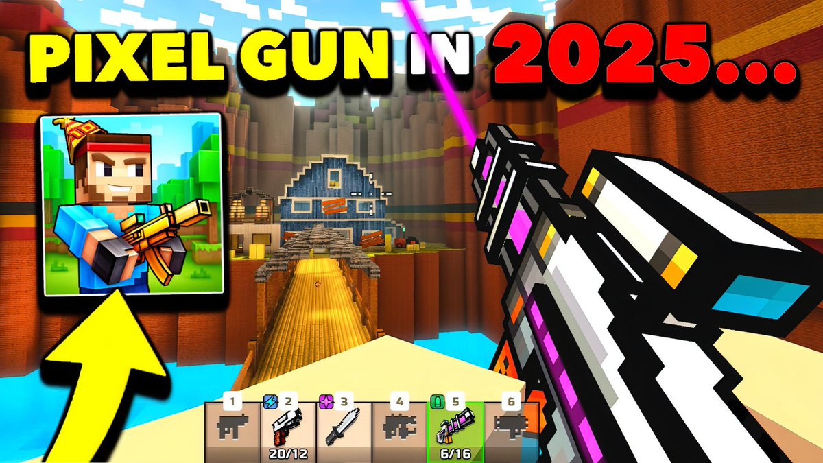 FINALLY! I PLAYED PIXEL GUN 3D IN 2025! 🔥
youtu.be/QmHJ4WYNlAE?si…

Retweet if you would like to see more videos on this game! I always love this game - it’s really unlike anything else I’ve ever played. If you guys would watch more videos, I’d be more than happy making them! 🤔