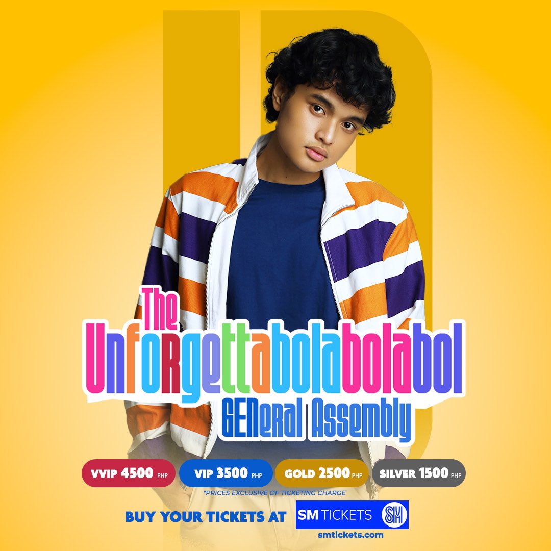 _jpcabrera's tweet photo. Hi, I'm JP, ang persevering bunso of Quezon City. Samahan kami sa The Unforgettabolabolabol GEN-eral Assembly! Hosted by Ai dela Cruz, with a special performance from #WRIVE! 
This April 5, Saturday, 7 PM at the SM North EDSA Skydome! See you there! https://t.co/y4icMSAIML