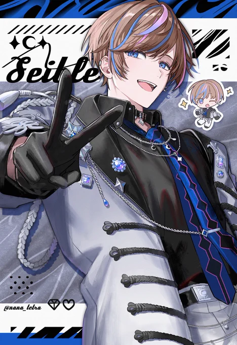 にじさんじENよりデビューしたセイブルさん()のビジュアルを担当させていただきました!よろしくお願いします!初配信とデビューおめでとうございます、これからの活動を楽しみにしてます!Congratulations on your first stream and debut!#NIJISANJI_EN  #BYTHEBEAT #Seiblue 