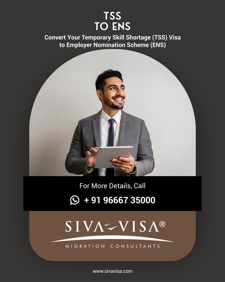 SivaVisaMigrate's tweet image. Whether you're transitioning from a student visa, converting your TSS visa, or exploring state nomination and regional pathways, Siva Visa provides expert guidance to navigate your PR journey with confidence!

📞 Call: +91 9553 030 030

#AustraliaPR #MigrationPathways