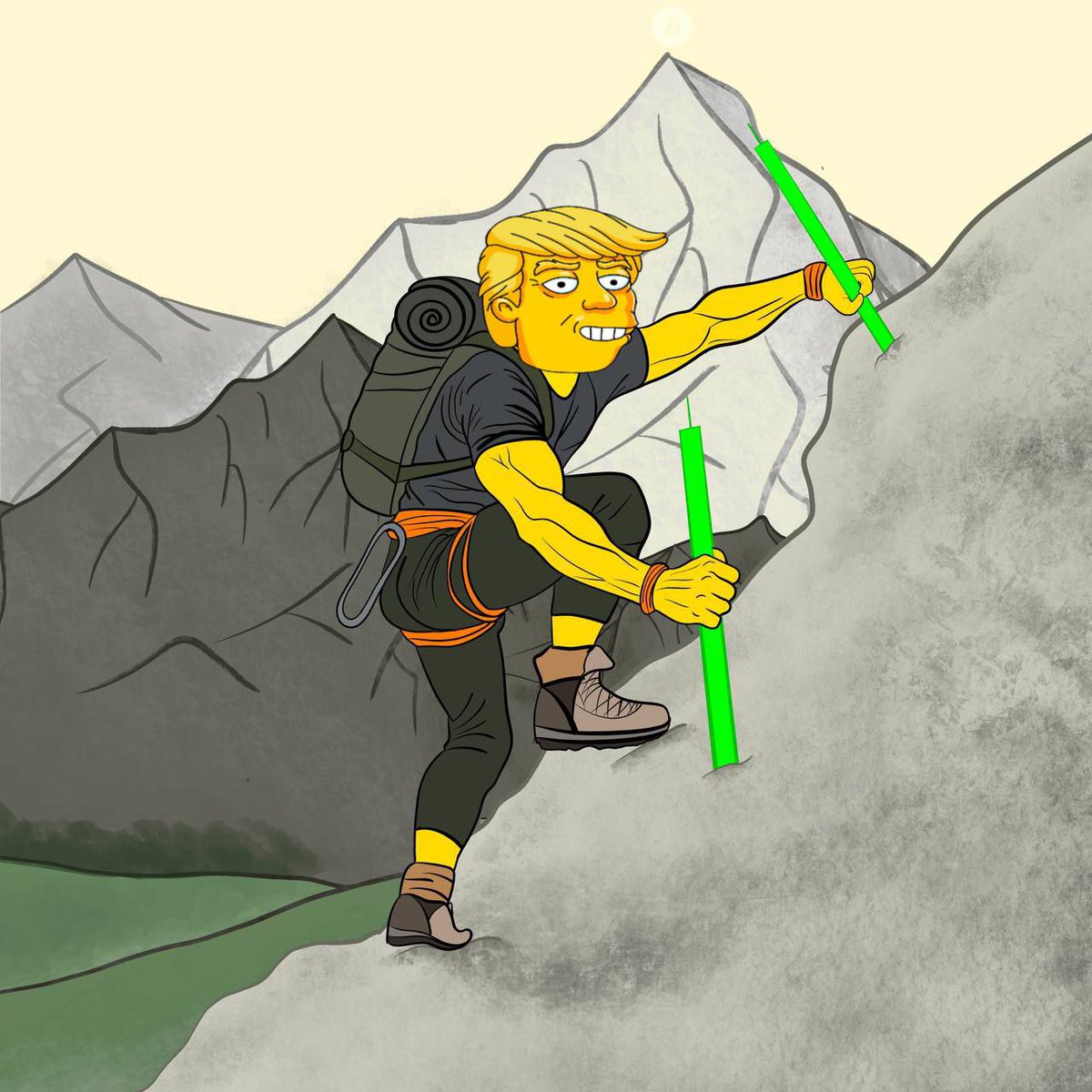 trumpsonsonsol's tweet photo. The Climb Begins 🗻 https://t.co/g2uLNpRR5H
