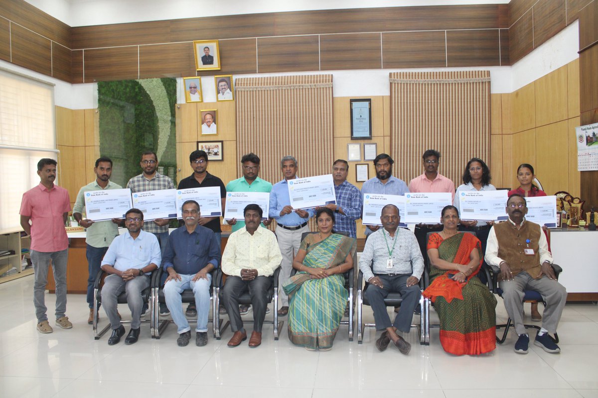 ABIS-TBI, TNAU, hosted the grant disbursement function for RKVY-RAFTAAR &amp; NIDHI-PRAYAS on 13.03.2025. Dr. V. Geethalakshmi, TNAU VC, distributed grants and emphasized retaining youth in agriculture and supporting agri-startups for sustainable innovation. #ABIS #TNAU
