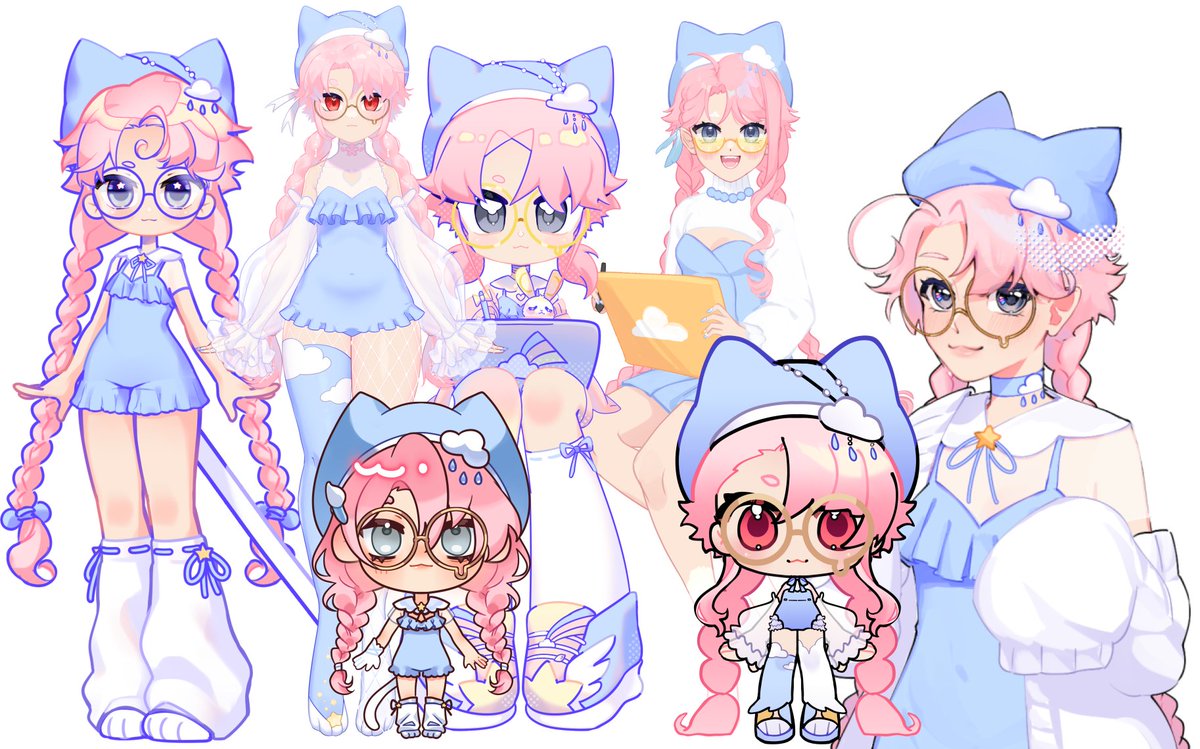 bluefishlulu's tweet photo. Interest check for my old vtuber design !! 

Comes with a LOT of stuff, basically a full VTuber package, including several rigged and rig-ready models, emotes, panels, and a TON of art! 
No logo or overlays due to use of my name/brand

Minimum offer would be $2700
 Please share!! https://t.co/7HoCTFO9SU
