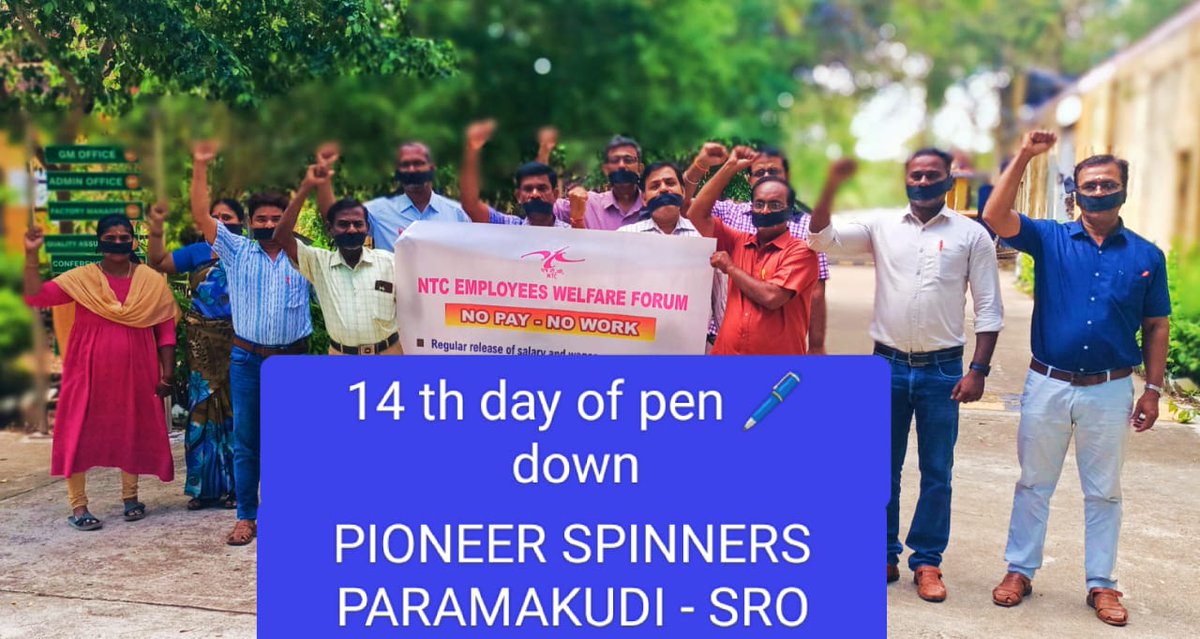 NTC_Emp_Forum's tweet photo. 🚨 DAY 14 – NTC EMPLOYEES' PEN-DOWN STRIKE CONTINUES! 🚨
😡 6 MONTHS WITHOUT SALARY! How long will the authorities ignore our plight? NO PAY, NO WORK!
📢 We demand:
Immediate release of pending salaries!
Restart of NTC mills! https://t.co/tZdxEvsS5g
