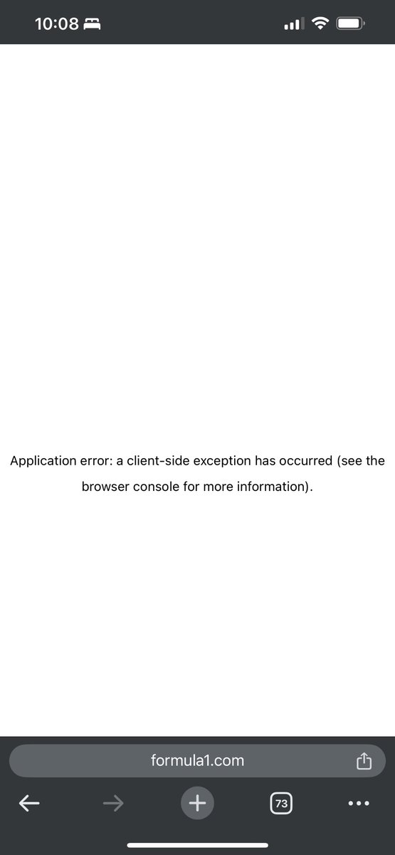 sylrider's tweet photo. @F1 little issue with the live page every time I load it. 😉 https://t.co/tw9E8HCQMU