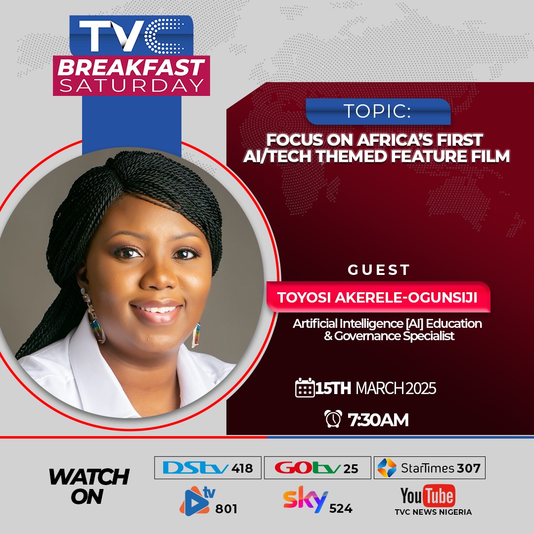 toyosirise's tweet photo. After 3years of hard work, research &amp; a cast &amp; crew of over a thousand people @makemationfilm , our labour of love for Nigeria &amp; Africa's next generation &amp; my newest endeavour at the intersection of film &amp; tech is here. Watch me on @TVCconnect this Morning #MakemationIsComing https://t.co/LtOHgbwXdS