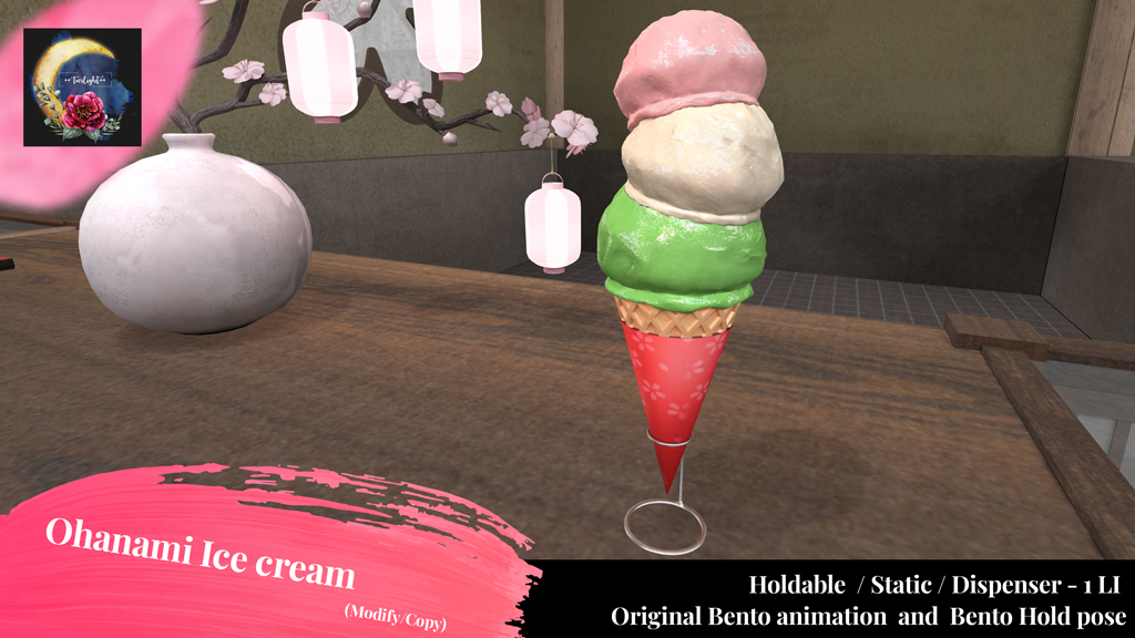 MORE_Laville's tweet photo. 🌸Sakura Matsuri🌸++Twilight++🌸

🍡Sakura Dango Matcha set
🍦Ohanami Ice cream
Eat well and Enjoy Sakura season❤

お花見シーズンに合わせて食べ物を作りました😋
会場にて試食可能です！
是非さくらまつりへ遊びにいらして下さい～♪
https://t.co/ausFojRoNv
#SecondLife https://t.co/0Of0Kux0P6