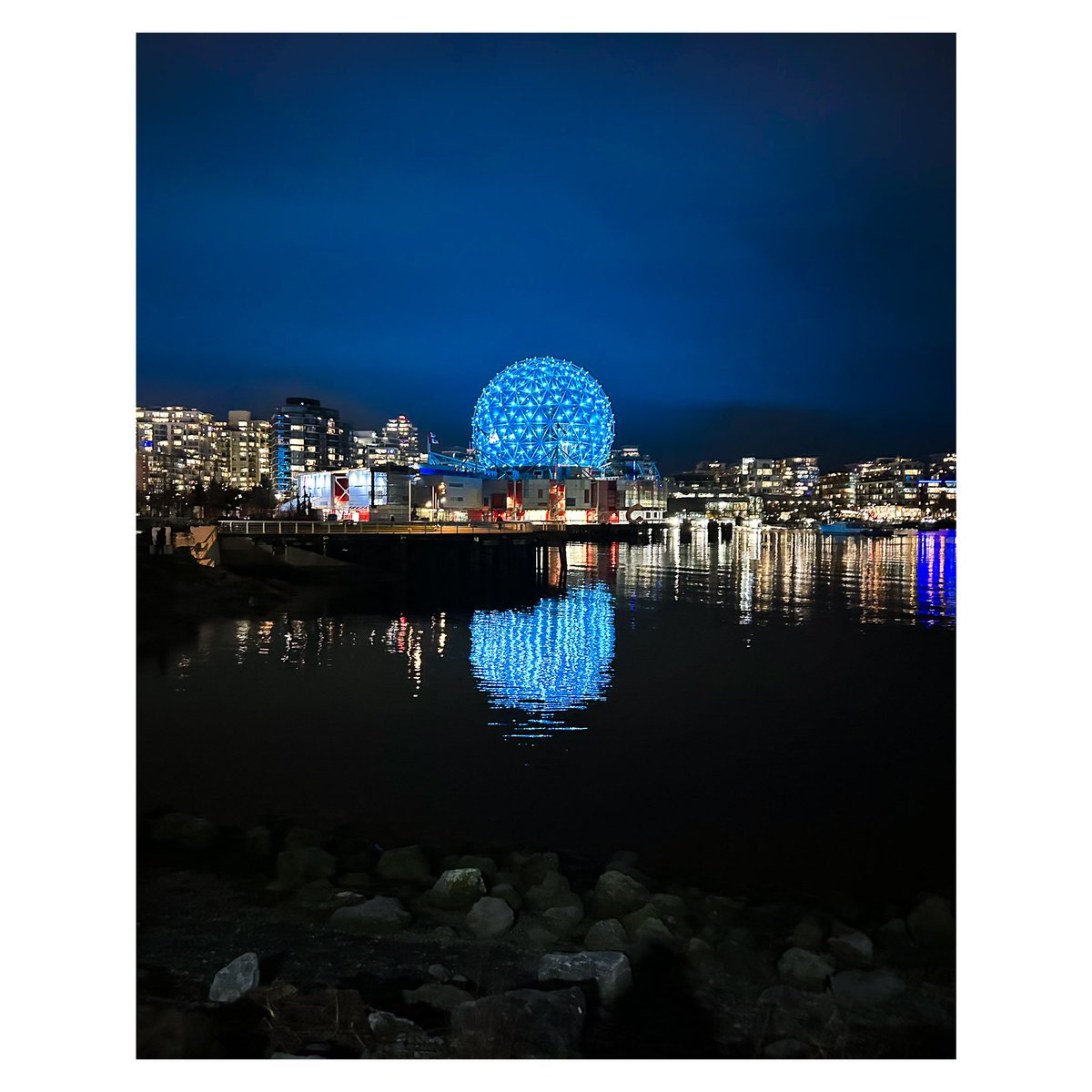 chantz_y's tweet photo. Science World lit up all teal, along with other major landmarks across Canada, for International Long Covid Awareness Day 🩵 https://t.co/9bui2lgAiz