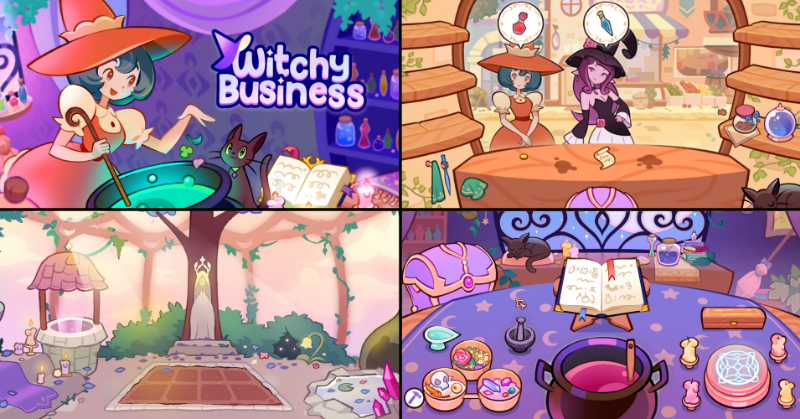 rogueducknet's tweet photo. We are making a game where you run your Witchcraft Shop! 🔮

Brew potions for your customers, collect oddities, grow flowers in your garden, upgrade your alchemy station, and thrive!✨

Wishlist on Steam to get notified when FREE demo is released 🔮👇
https://t.co/8uB3pGSlno