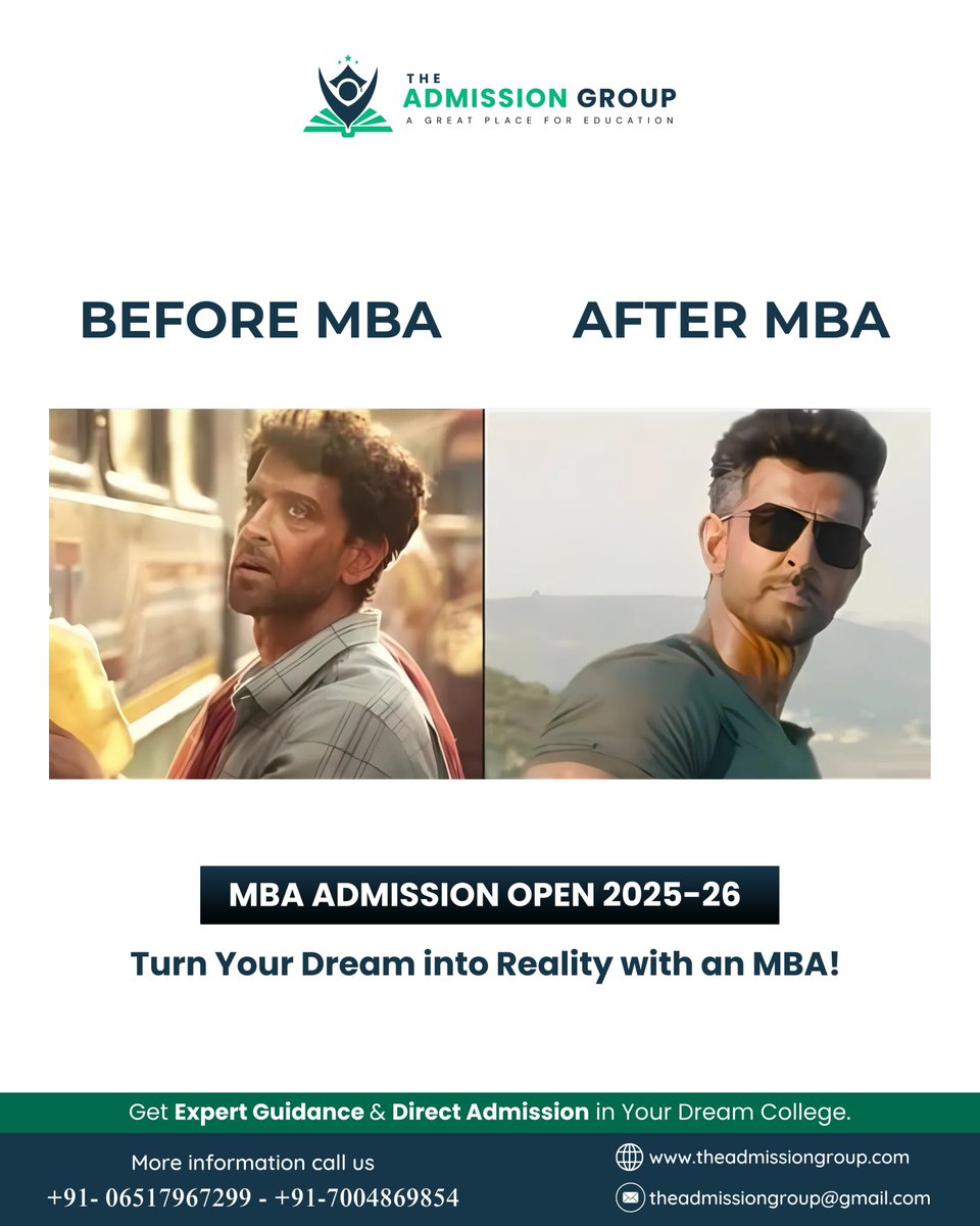 admissiongroups's tweet photo. MBA Admissions 2025-26 Open

Turn your dream career into reality with direct admission to top MBA colleges. 

🌐 https://t.co/JBOMEBf0wT

#MBAAdmissions #TopMBAColleges #CareerSuccess #DirectAdmission https://t.co/FrgJBIRM5L