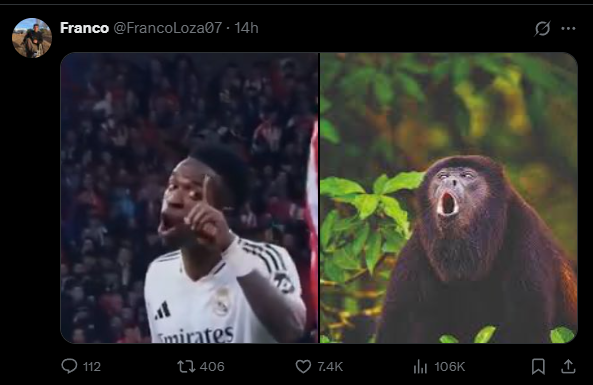 RomaMachuca's tweet photo. @FacuScorzetti @AtaqueFutbolero Esto no es racismo? https://t.co/5mu0lCoGBK