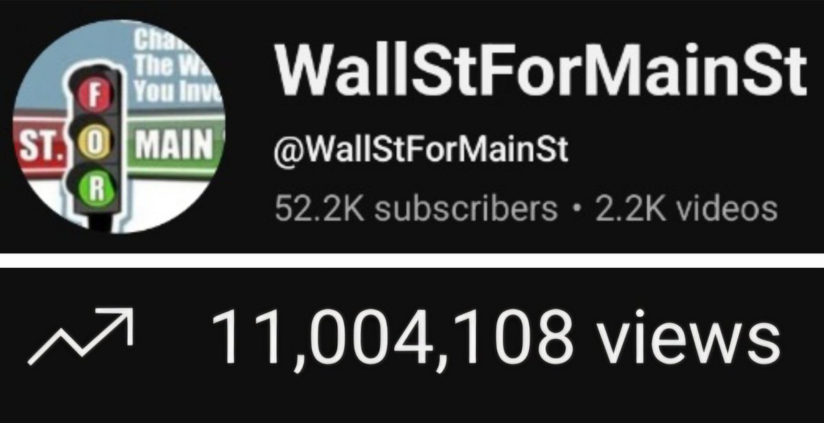 JasonEBurack's tweet image. After over a week, YouTube decided to finally update my views counter. Not sure why they waited over a week, but I finally achieved the 11 million views milestone. It's too bad that you can not compete on financial YouTube without spending many thousands of Dollars per month