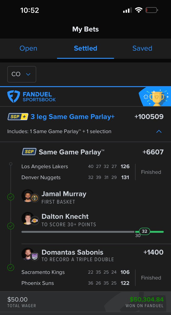 Joshtk01Lopez's tweet photo. @FDSportsbook Good way to end the night! https://t.co/YdxrjCb9Uh