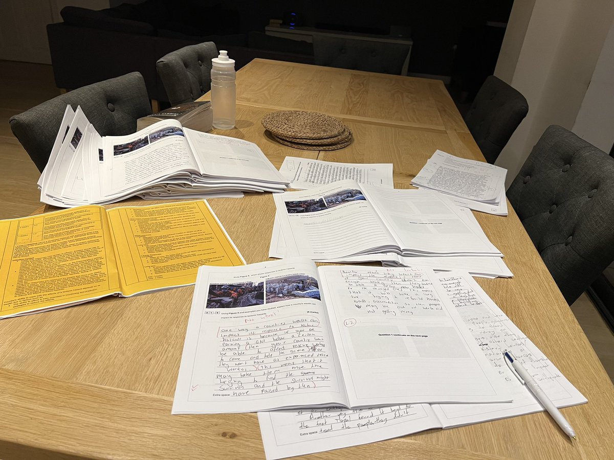 HeadGeog's tweet image. It’s mock exam time… 

#teacher5oclockclub