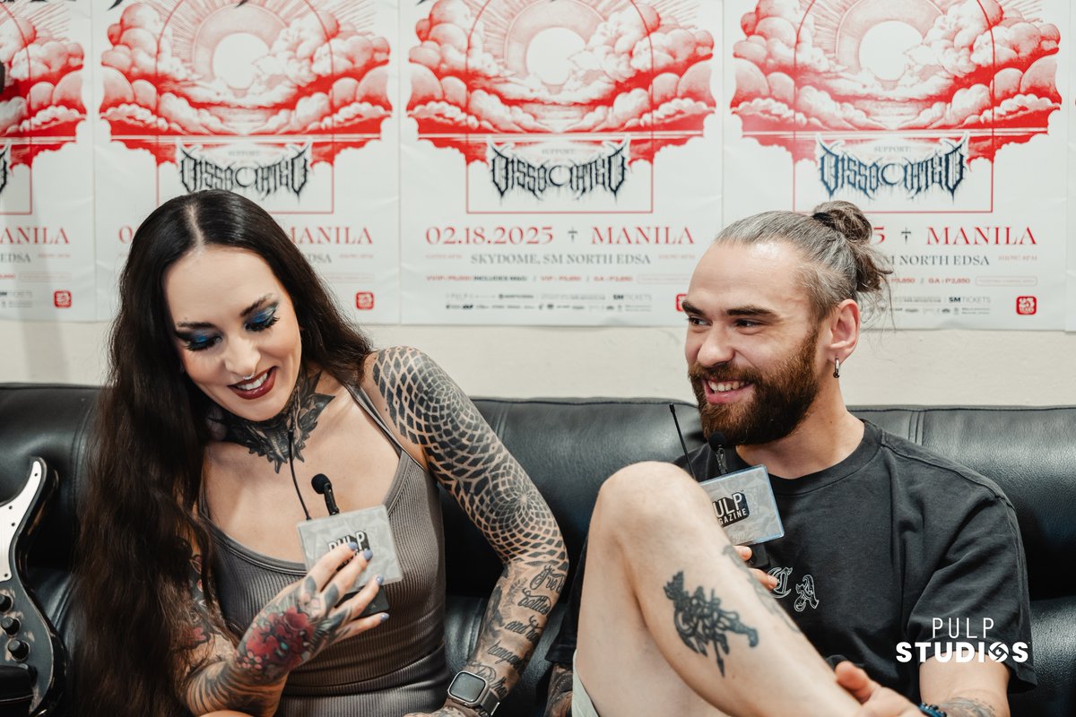 pulpstudiosph's tweet photo. MORE MOMENTS WITH #JINJER! ๐ค๐ฅ
Tattoos or surprise hairstyles? ๐ฌ The band took on our Would You Rather challenge, and their answers were too good to miss!
Missed the full interview? ๐ข
๐บ WATCH HERE: https://t.co/dFsFpV9oWe
#PULPStudios #CandidCorner @jinjerofficial https://t.co/xMqpgDehxD