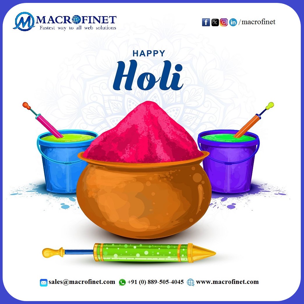 macrofinet's tweet image. May the vibrant colors of Holi fill your life with joy, love, and prosperity! ✨

Wishing you a bright and joyful Holi! 🥳🎉

#HappyHoli #FestivalOfColors #Holi2025