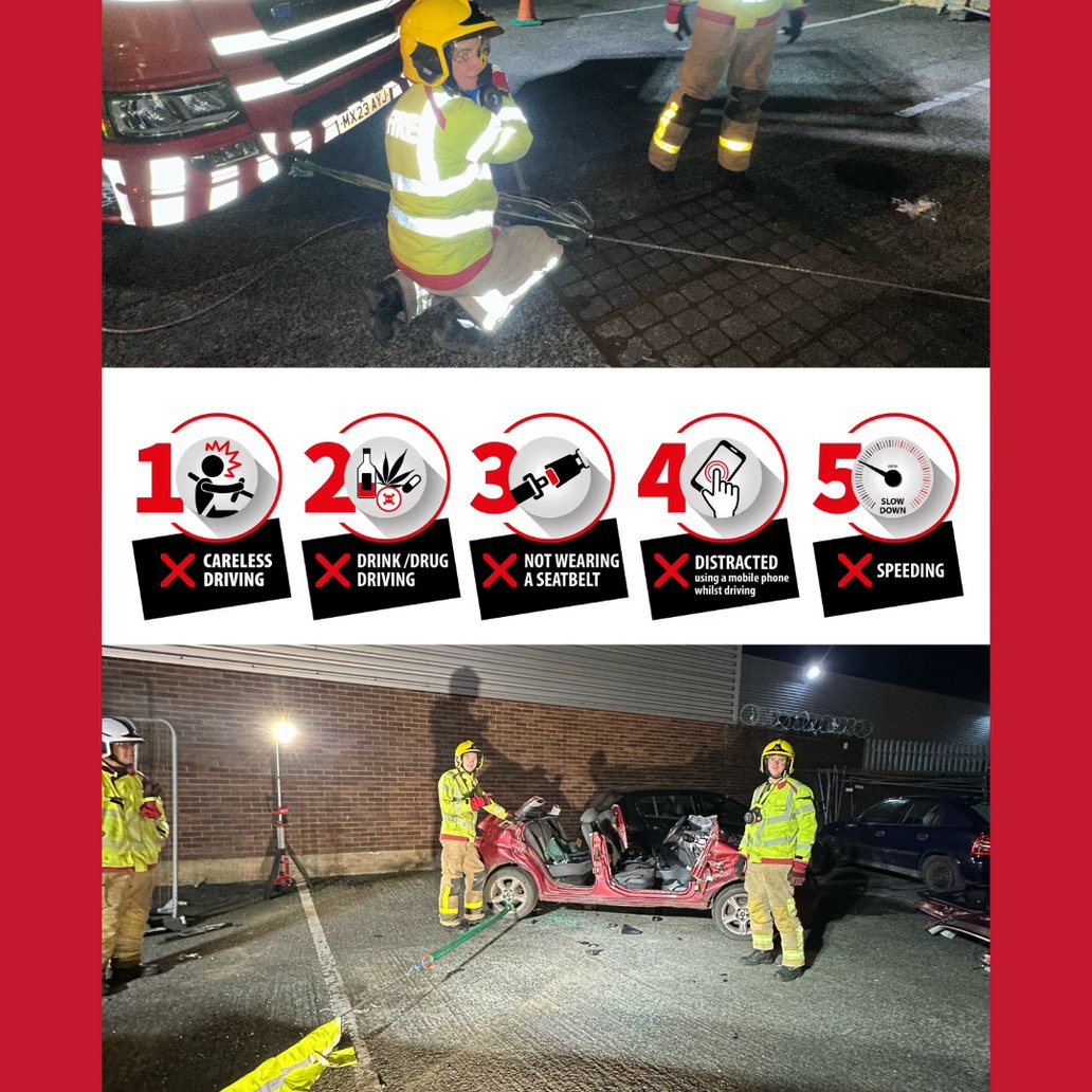 Red Watch have attended a number of RTCs in recent weeks. Last night, we carried out a training drill on station, which helps us to prepare for these situations. 

To find out more about the main causes of serious injuries and deaths on our roads, visit: orlo.uk/RafZK