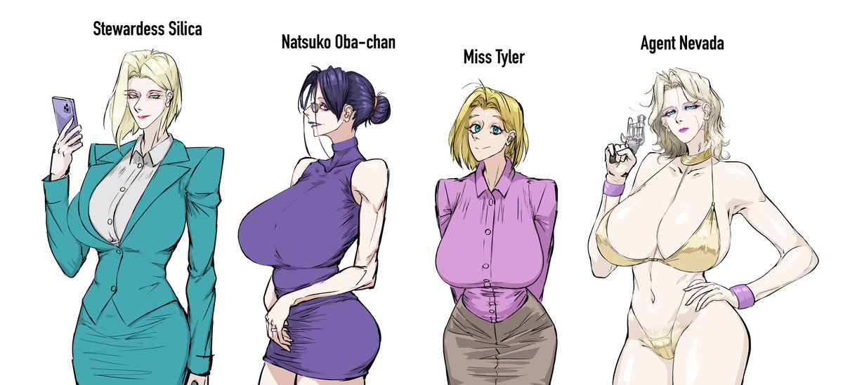 I'm currently holding a poll for the next Patron-voted project, which is a short manga featuring Mark + one of the characters shown here!  If you wish to see the synopsis of each character's proposed story/scene, as well as vote, please consider joining!
patreon.com/posts/124396084