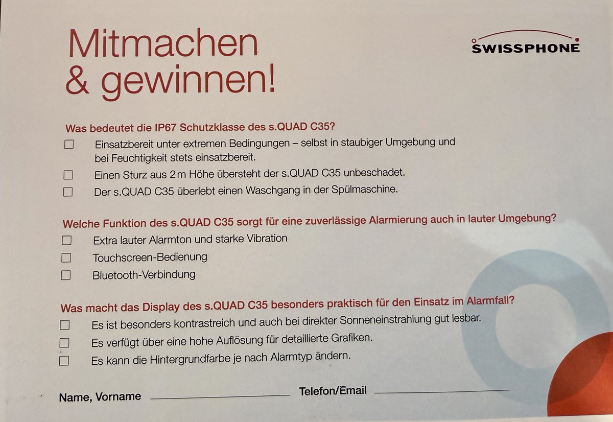 Wir erwarten euch heute an der Civil Protect in Bozen mit tollen Neuigkeiten, Pager Check und unserem Gewinnspiel!