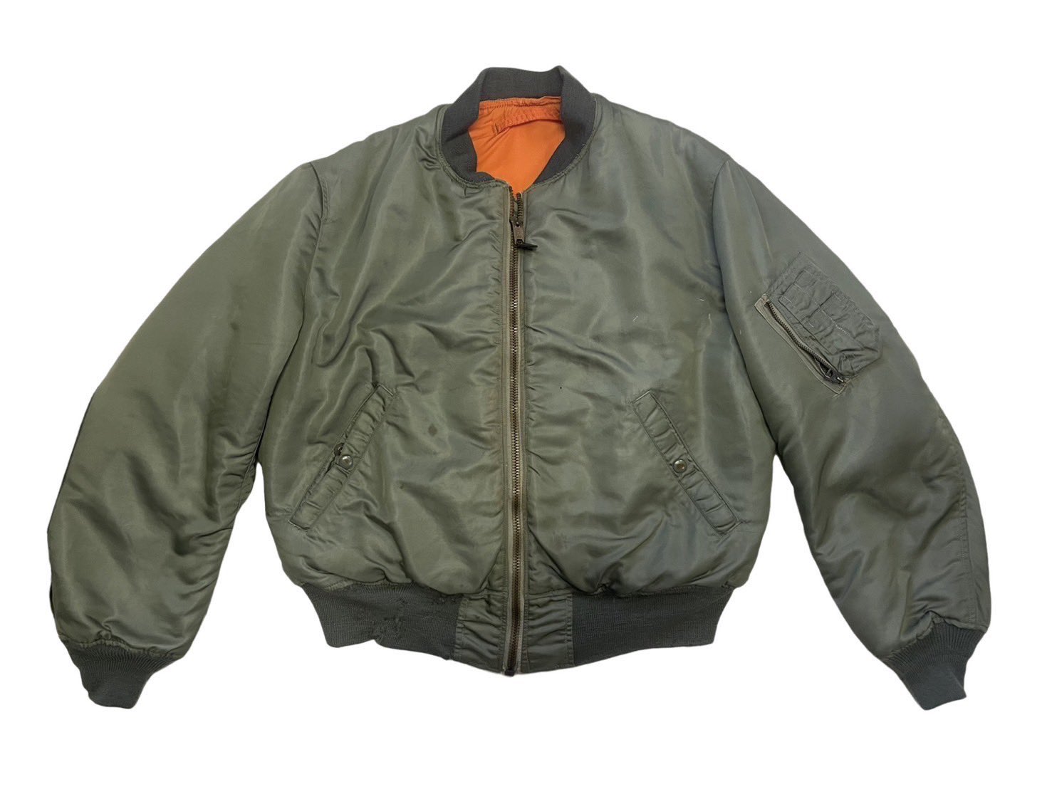 米軍海軍本物G-1フライトジャケットレザー製38サイズ1977年官給品希少品