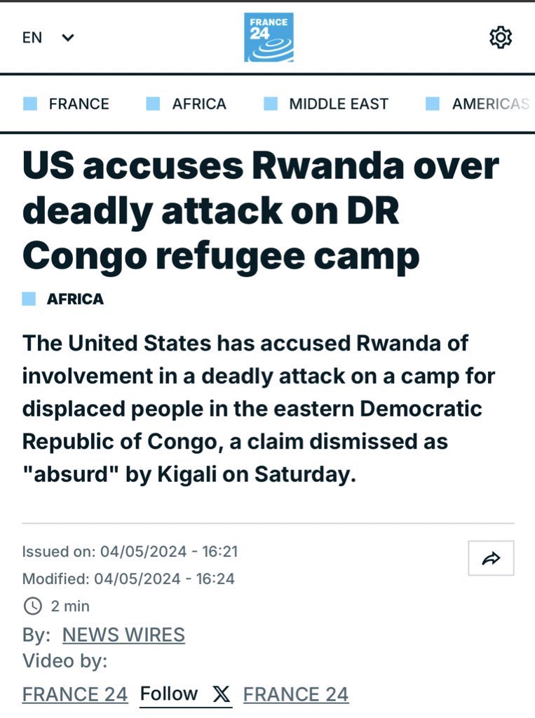 KivuYouth_243's tweet image. That why his RDF Militia bombed Refugees Camps in DRC🇨🇩!? This guys has Psychiatric issues… @UN_HRC @UN @amnesty 

#HumanRightsViolations #KillingMachine #WarCrimes  #StopKagameNow