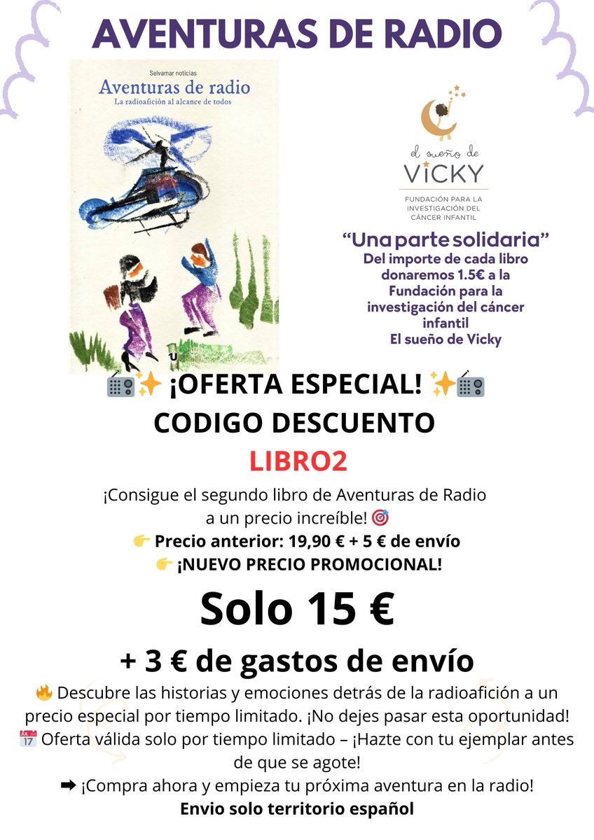 Se acerca el dia del libro. Un buen momento para regalar Aventuras de radio Y ademas con descuento
selvamarnoticias.com/producto/avent…