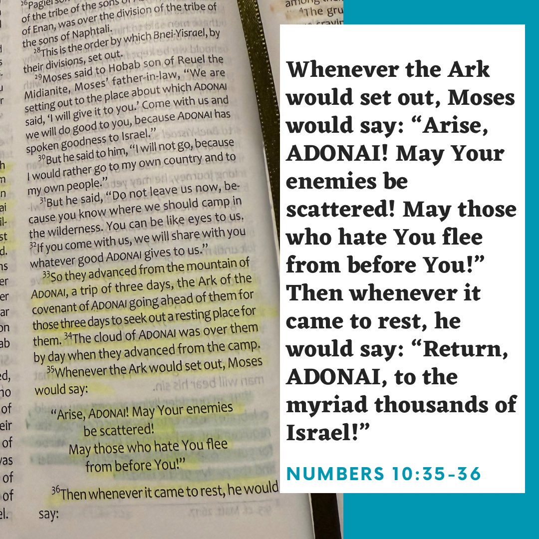 ravdaveed's tweet image. Shabbat Shalom!!! May His Presence always lead us! #Numbers10v35and36 #TLV #TLVBible
•
#WWL #WordAsAWayOfLife #CoffeeAndTheBible #Discipleship #CamperLife #ShabbatShalom