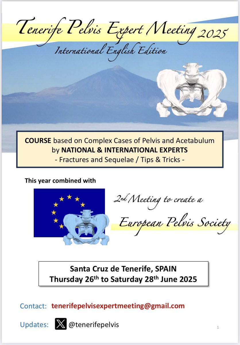 Tenerife Pelvis Expert Meeting tweet media