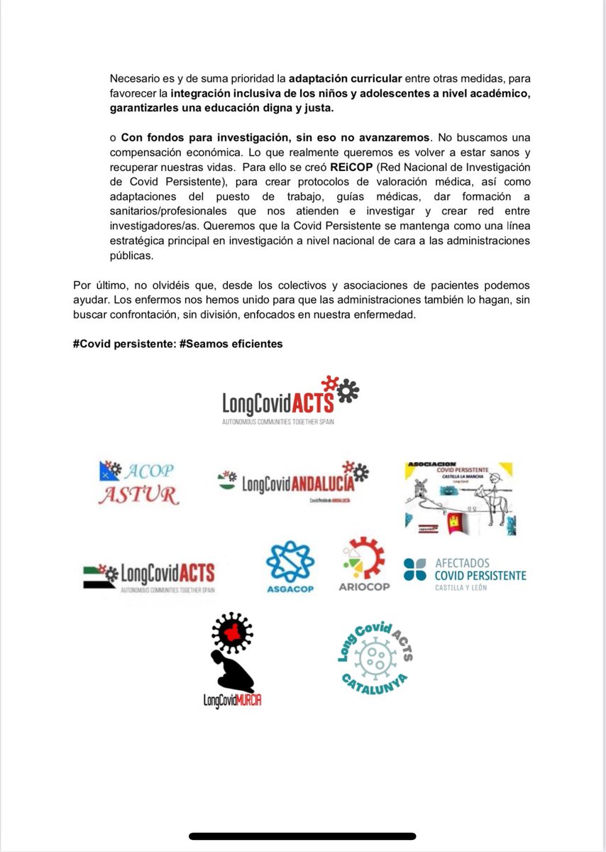 LongCovid ACTS(Autonom.Communities Together Spain) (@longcovidspain) on Twitter photo "15M 2025: CINCO AÑOS
SIN OLVIDO"
La pandemia ha cambiado nuestras vidas, pero la lucha continúa. ¡No estamos solos!
#COVIDPersistente.
<a href="/sanidadgob/">Ministerio de Sanidad</a>
<a href="/Monica_Garcia_G/">Mónica García</a> "15M 2025: CINCO AÑOS
SIN OLVIDO"
La pandemia ha cambiado nuestras vidas, pero la lucha continúa. ¡No estamos solos!
#COVIDPersistente.
<a href="/sanidadgob/">Ministerio de Sanidad</a>
<a href="/Monica_Garcia_G/">Mónica García</a>