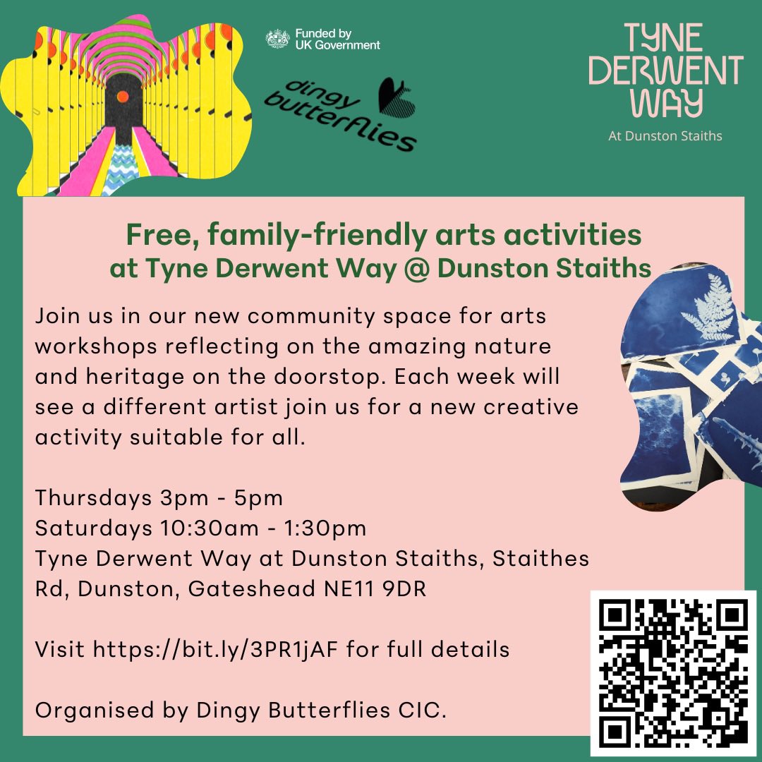 Today we are down at Tyne Derwent way @ Dunston Staiths with ceramicist Annabel Talbot until 1.30. Free drop in ceramic workshop for all #dunstonstaiths