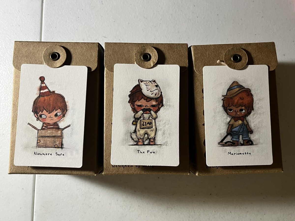 woorence's tweet photo. wtt lft ph 
— hirono the other one series (too)

Have: Nowhere safe, Fox, Marionette
Want: amnesia for 2:1 ratio or drop your offers

❤️ = noted 

#. wts lfb ono popmart blindbox https://t.co/kdilZehrPC