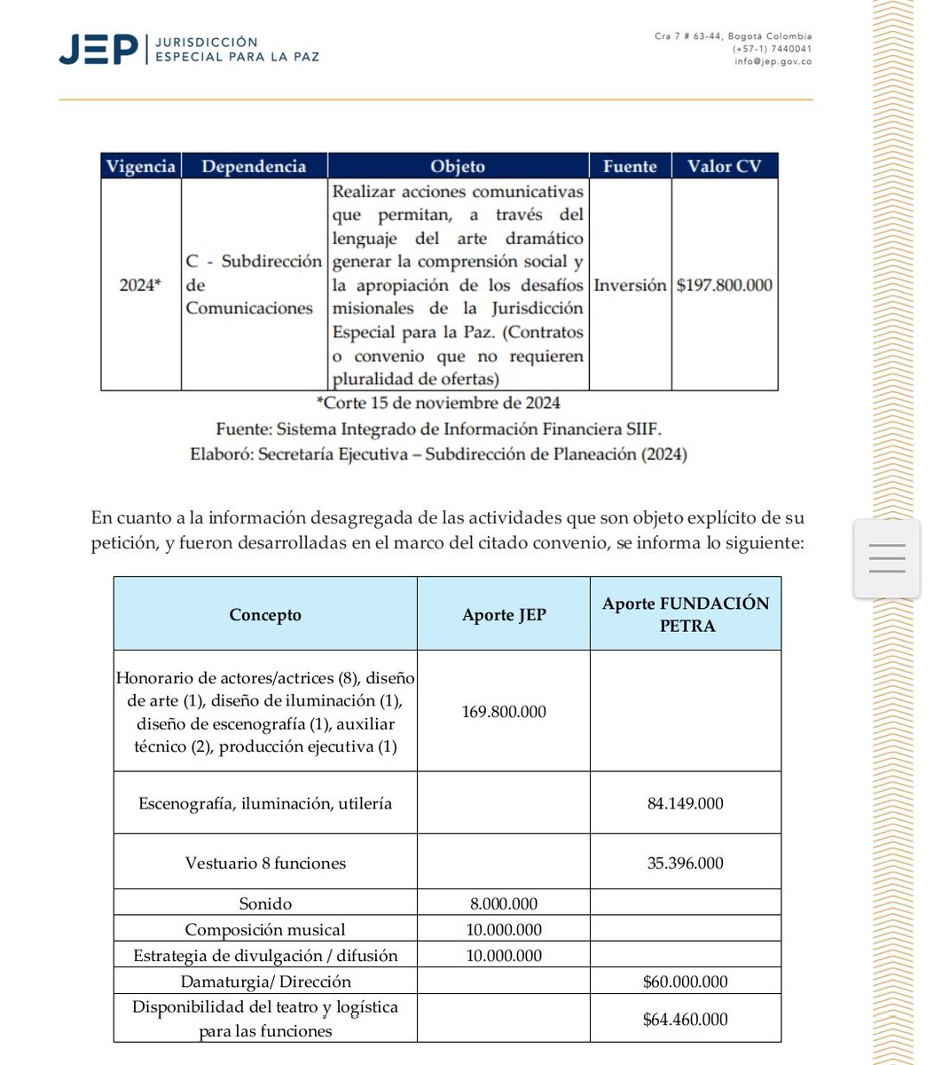 JairoLadino_'s tweet photo. 🚨 ESCÁNDALO🚨

La @JEP_Colombia le pagó a @FabioRubianoO 197.800.000 DE PESOS para hacer una obra llamada "Mantener el Juicio" con la FUNDACIÓN PETRA.

Rubiano tambien fue elegido para ser elegido director de la @Fiavbogota recibiendo:

🔸185 MILLONES / 5 meses🤯

ABRO HILO https://t.co/dbklJ7kayb