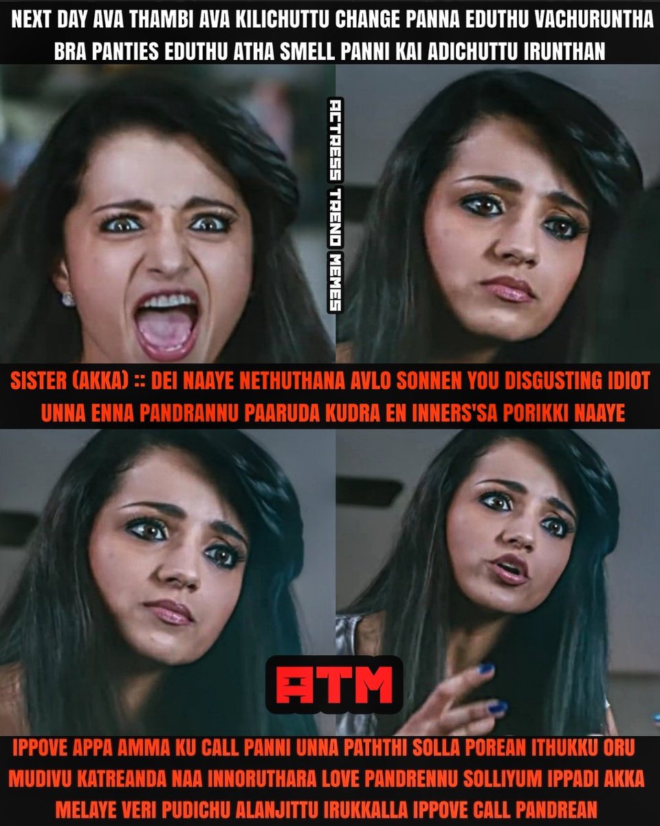 ATMKING20's tweet photo. The Homely Elder Sister And
 Weird Younger Brother'S Lust 
Story Series [Chapter TWO2]......
#ATM #ActressTrendMemes #BroSis
#SisterBrother #TrishaKrishnan
#Trishahot #incestmeme #incest https://t.co/2l8iWNyDqu