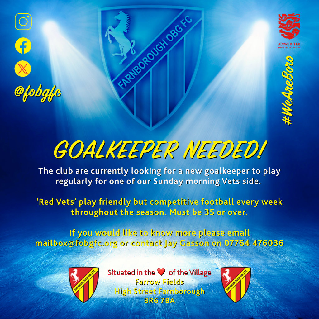 Farnborough OBG FC (@fobgfc) on Twitter photo 