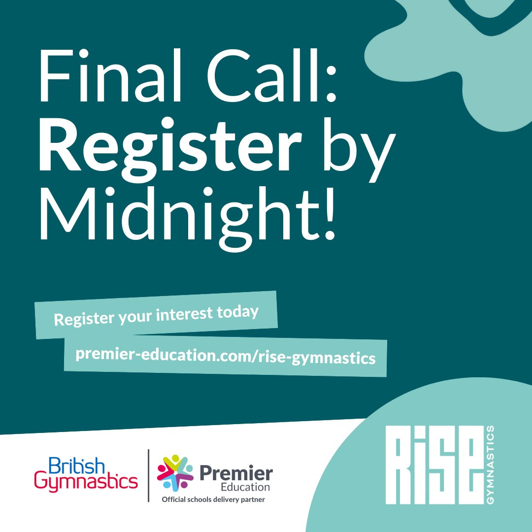 Give your pupils a 5* gymnastics experience they'll be raving about for weeks - and you don't even have to lift a finger! Register for the Rise Gymnastics Competition by midnight tonight to access:

- 3 Weeks of FREE Rise Gymnastics Sessions
- Taste of Rise Gymnastics Sample Pack