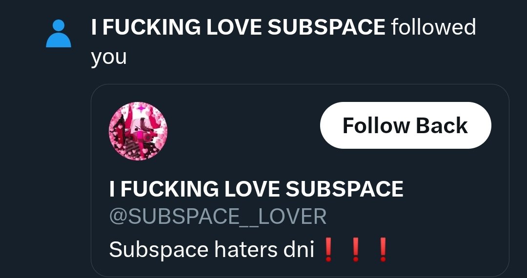 SUBSPACE_HATER's tweet image. GET OUT UR NOT WELCOME HERE 🚫🚫🚫🚫🚫🚫🚫