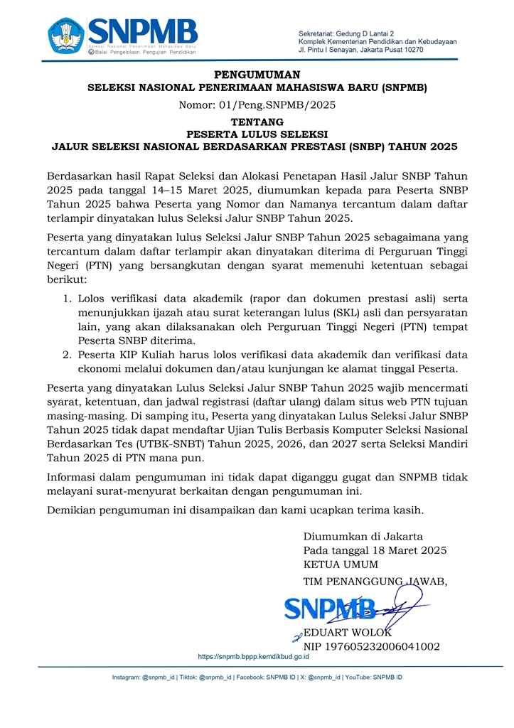 INFO SNBP & SNBT 2026 tweet media