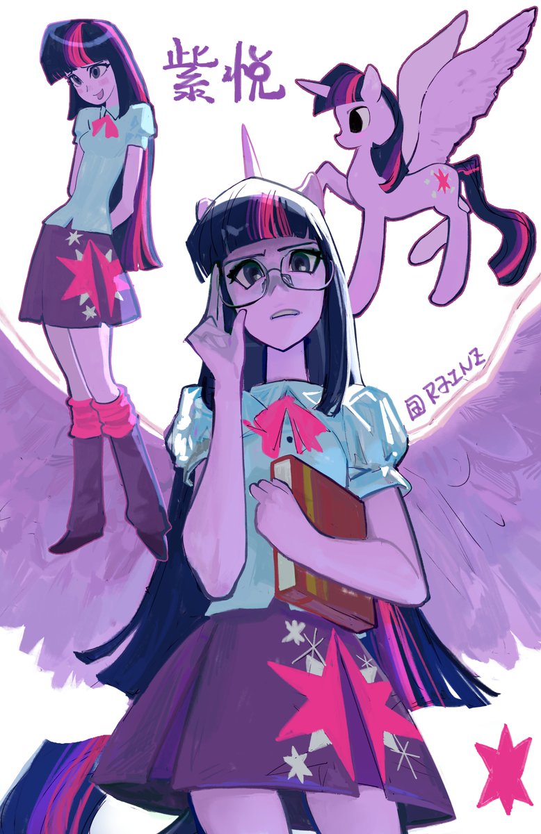 Light____rain's tweet photo. 感受下来自学霸的威压！（其实是在看穗龙）#MLP #mlpfanart #mylittlepony https://t.co/2wn2qxd43X