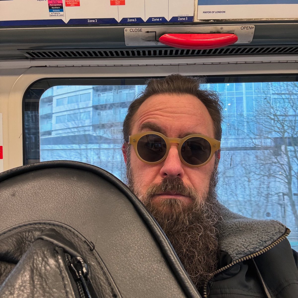 Early start. Off to do a workshop outside of London. There isn’t enough coffee and the white in my beard seems greater than it did yesterday.

#jazz 
#jazzeducation 
#improvisation 
#composer
#trumpetplayer