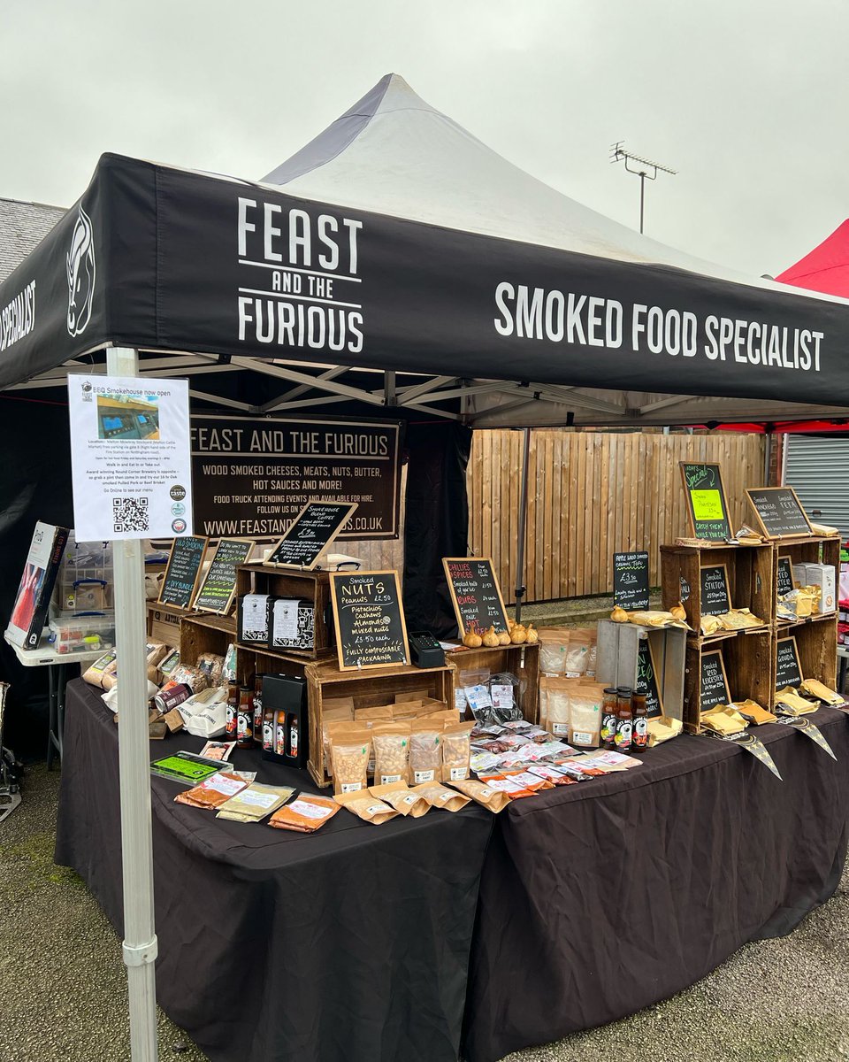 📍BEESTON - Farmers Market TODAY 9am-2pm - Come along and get some delicious smoked cheese 🧀 smoked nuts 🥜 smoked vegan cheeze 🌱 smoked butter 🧈 smoked salt 🧂 smoked garlic 🧄 chillies 🌶 hot sauces, smokey chocolate 🍫 hot/cold smoking equipment 🪵 and merch! 👕