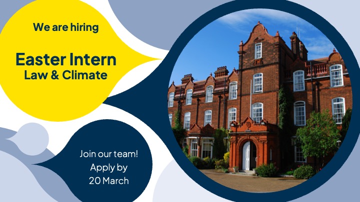 Centre for Climate Engagement (@climatehughes) on Twitter photo π Last chance to apply! π Want to gain hands-on experience at the intersection of climate law, policy and corporate governance? π 24 March β 25 April 2025 <a href="/Hughes_Hall/">Hughes Hall</a>
β‘οΈ Apply by 20 March at: bit.ly/4iptH9k #LawforClimateAction #Internship π Last chance to apply! π Want to gain hands-on experience at the intersection of climate law, policy and corporate governance? π 24 March β 25 April 2025 <a href="/Hughes_Hall/">Hughes Hall</a>
β‘οΈ Apply by 20 March at: bit.ly/4iptH9k #LawforClimateAction #Internship