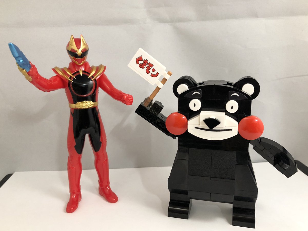 keak_japan's tweet image. 15周年と50周年!
今年はゴジュウウルフとジュウゴくまモンが活躍するぞ!
写真はブロックとソフビだモン!
#ブロックマスコット #くまモン