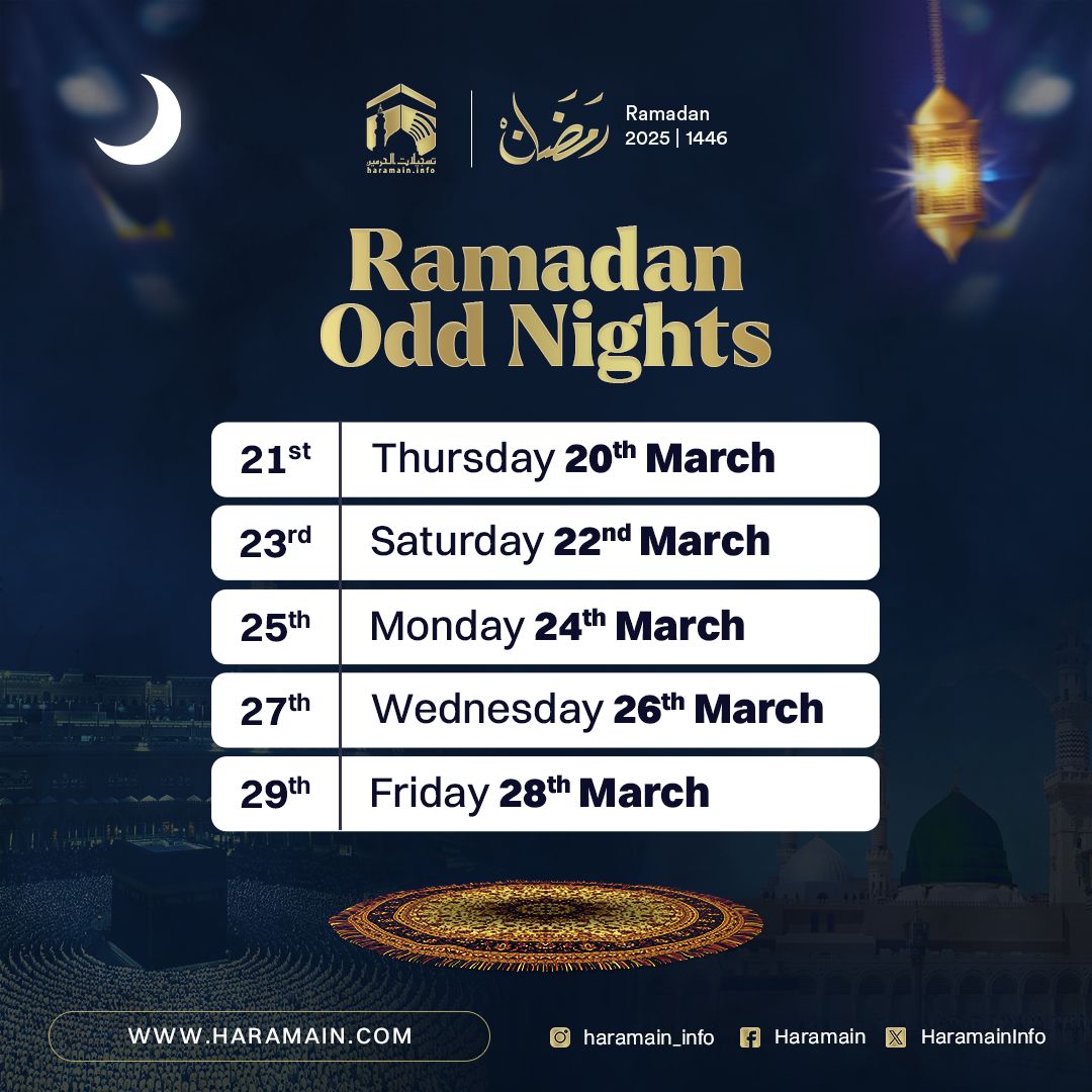 Prepare For The Odd Nights Of Ramadan 2025!