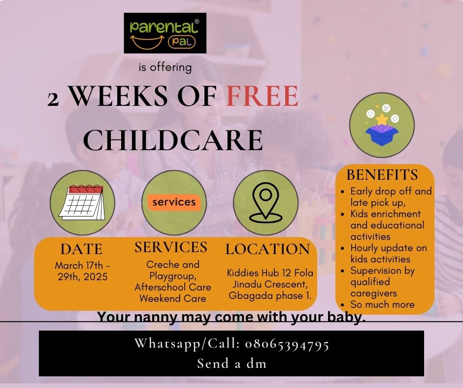 parentalpal's tweet photo. 2 WEEKS OF FREE CHILDCARE!
Take a break and allow your nannies to upskill in their craft while your little ones enjoy a safe, fun, and enriching experience! 
Your nanny can come along with your baby for a wholesome experience!   
DM or WhatsApp 08065394795 to register now! https://t.co/efaL6gzJzD