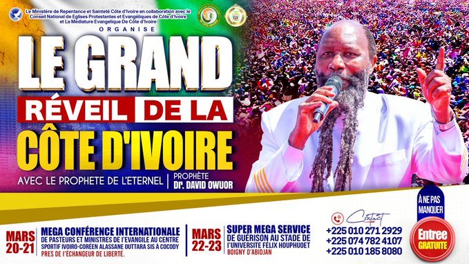MERCYNDINDA26's tweet image. The Grand Revival heading to Ivory Coast

Blessed is the Nation that Honors the Voice of the Lord Jesus

#RepentanceGlory