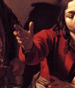 LaChistorrada's tweet photo. ¡Buenos días con escorzos! 🎨🖌️
Caravaggio, "Los discípulos de Emaús", óleo sobre lienzo, 139x195cm, National Gallery, Londres.
#arte #art #pintura #painting #barroco #barroque #tenebrismo #escorzo https://t.co/RPhHlsWssd