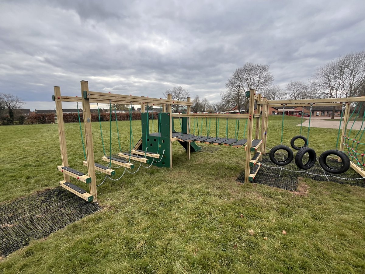 TJPrimary's tweet photo. Our new adventure trails are ready to play on! 

Thank you to Friends of Thomas Jolyffe (FTJ), Stratford Town Trust and Clifford Chambers for enabling us to fundraise for them. We are holding the grand opening next week! 😀 https://t.co/ALi106A6Nq